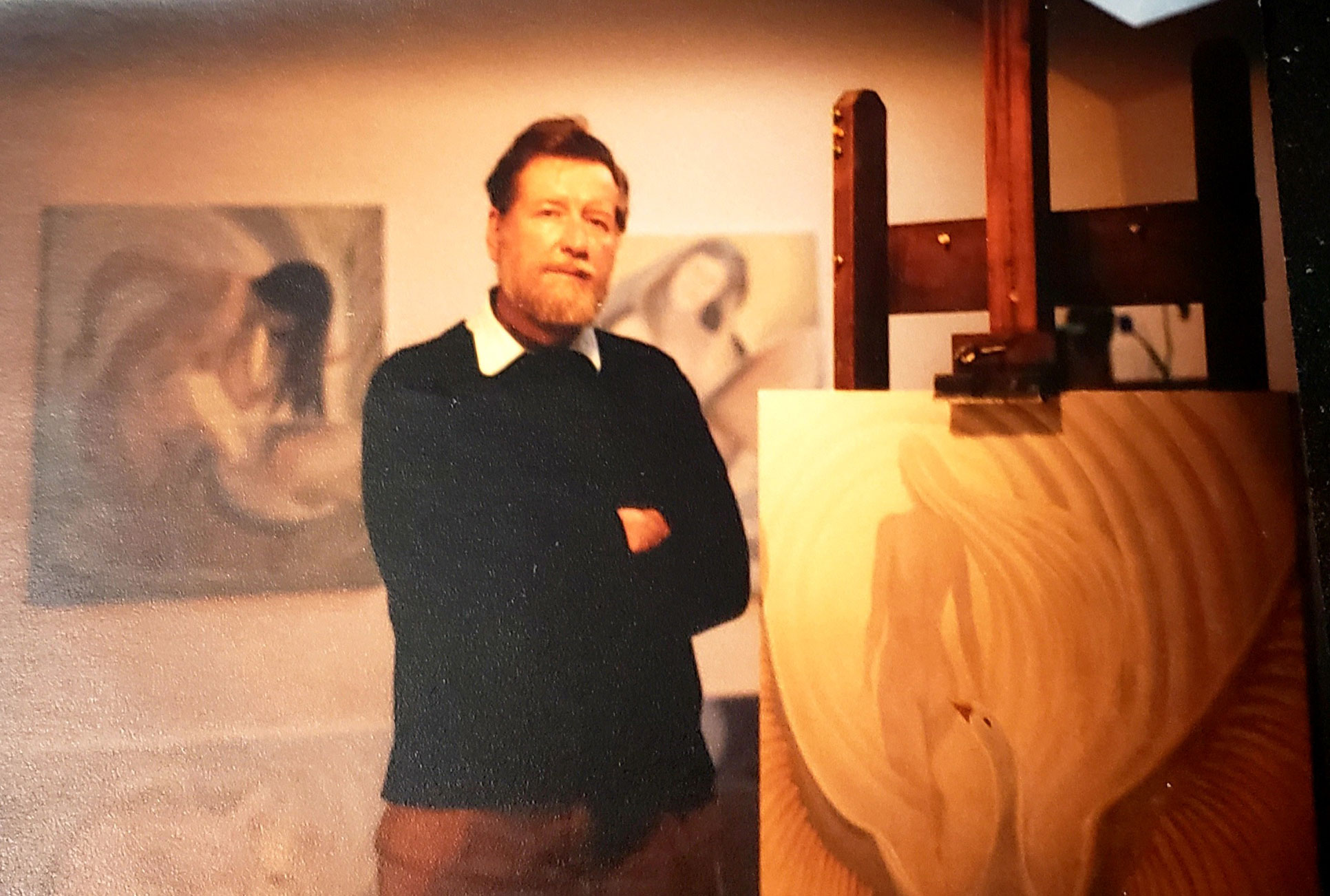 George Noseworthy in his studio