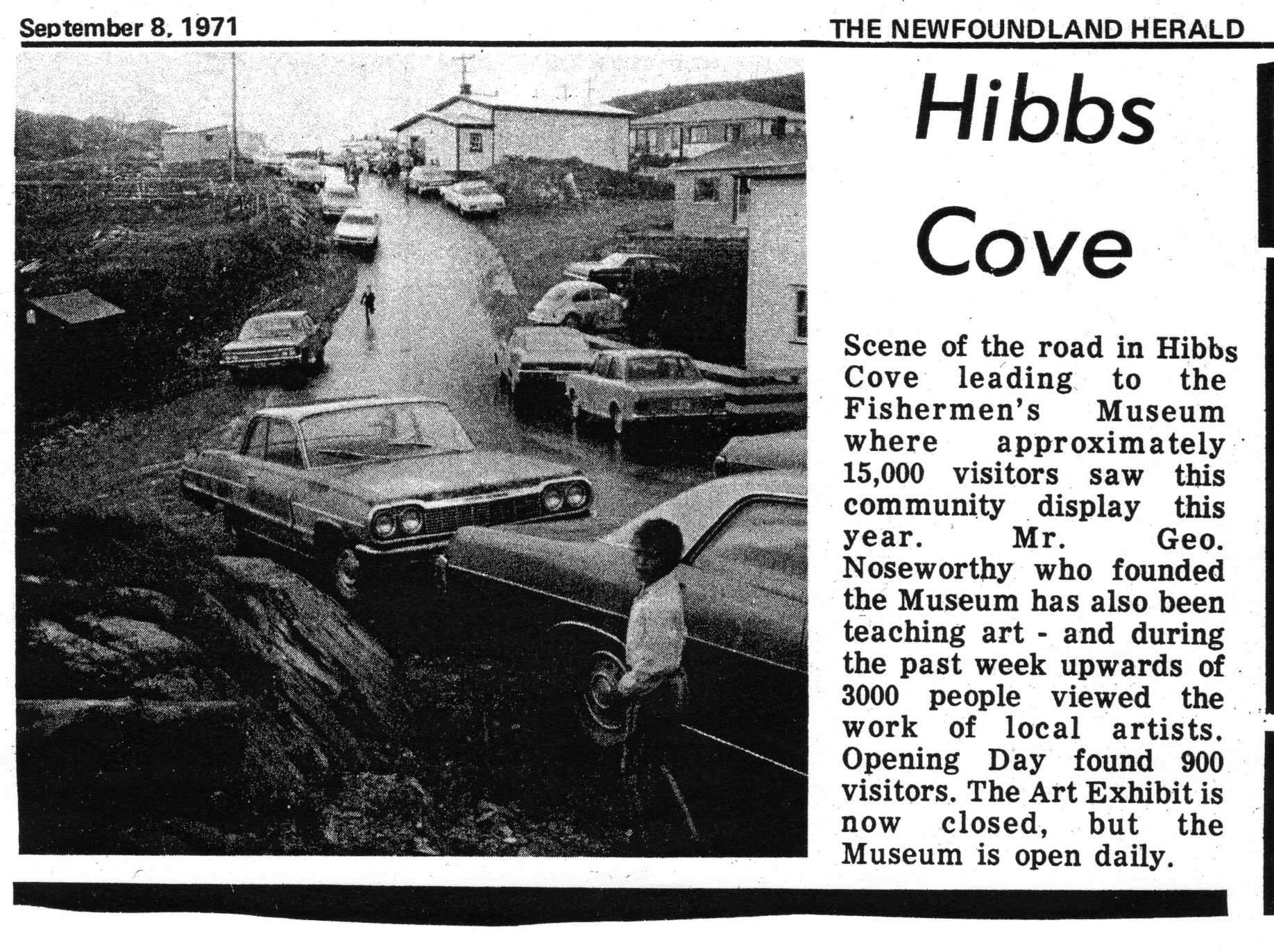 Newfoundland Herald clipping, August 9, 1971